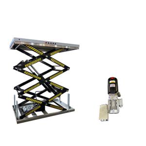 Quality 1 Ton Hydraulic Scissor Lift Tables Max Height 118.11in Electric Hydraulic Scissor Lift Table wholesale
