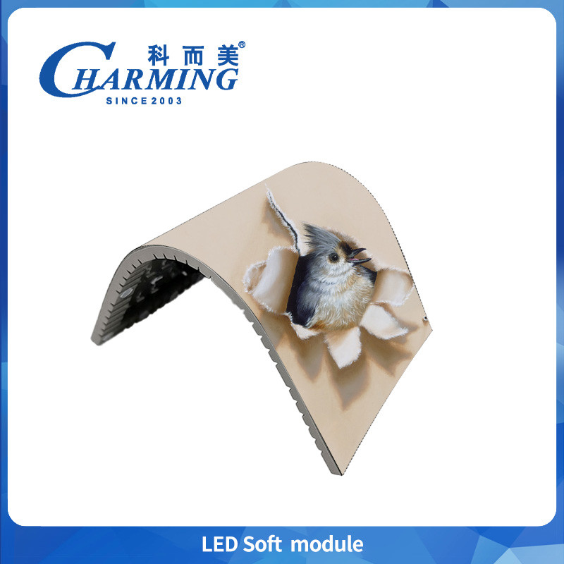 320x160 Indoor Led Soft Module P2 P2.5 P3.076 7680 High Refresh Rate Module Display For Artistic Forms