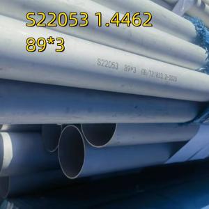 Quality DIN1.4462 Duplex Steel Stainless Steel Pipe 2205 S31803 Seamless Tube Pickled 89*3*6000MM wholesale