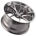 Ten Spokes Brushed 2 Piece Forged Wheels For Luxury Cars