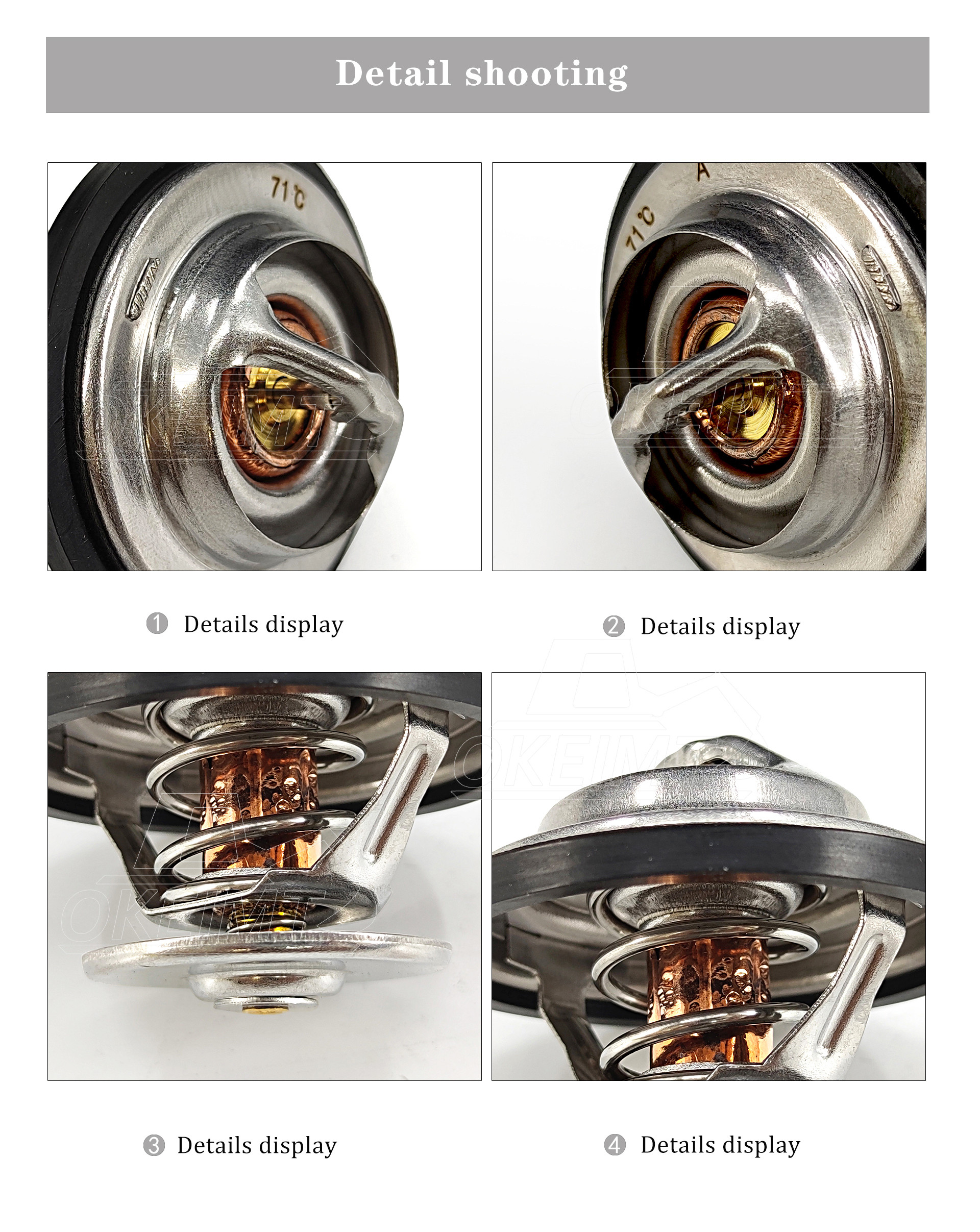 OKEIMT Engine Thermostat 20450736 For D6d-71° Ec210
