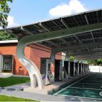 Electric Vehicle Charging Parking Lot Solar Panel Parking Lot SP-1 Aluminum