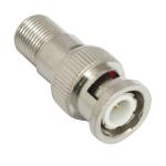 Durability CCTV BNC Male To F Female Adapter , Coaxial Cable BNC Connector