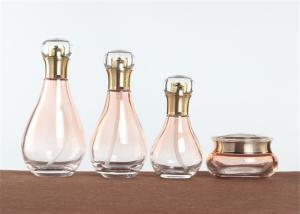 Quality Spot 60ml 100ml 150ml Glass Lotion Bottles , Small Lotion Bottle Bowling Shape wholesale
