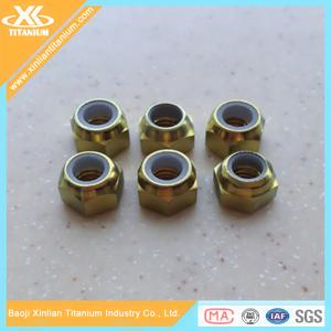 Quality Gold Pure Titanium Alloy Nylon Nuts For Road Bike wholesale