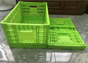Quality Food Grade Fruit And Vegetable Plastic Crates Virgin PP 300mm Height wholesale
