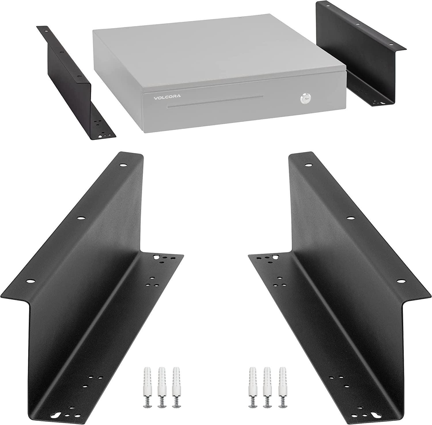 Under counter Mounting Bracket Metal Cash DrawerHeavy Duty Steel Mounting Bracket for Mounting 16" Cash Registers