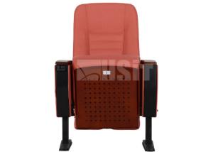 Quality Strong Steel Legs Church Auditorium Chairs Theater Seating Ash Wood Veneer Finished wholesale