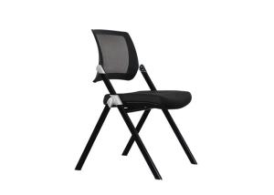 Quality Black PU Caster Plastic Cup Holder Ergonomic Folding Office Chair wholesale