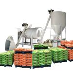 Long Warranty 3-4 tph 18kw Dry Mortar Production Line Wall Putty Plaster Sand