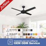35 Watt Metal Blade Ceiling Fan Energy Saving Silent Decorative