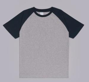 Quality Small Quantity Clothing OEM Factory 230g Raglan Round Neck Short - Sleeved 100% Cotton T - Shirt wholesale