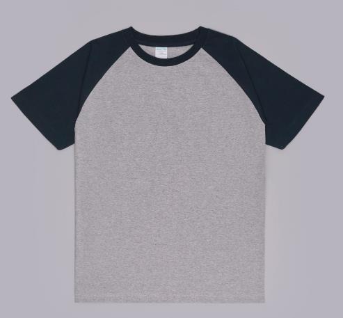 Small Quantity Clothing OEM Factory 230g Raglan Round Neck Short - Sleeved 100%