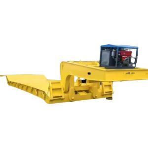 Quality 3 Axle 60 Ton Lowbed Semi Trailer Detachable Removable Gooseneck Lowboy Trailer For Sale Saudi Arabia wholesale