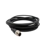 Metal Shell M5 M16 Waterproof Cable Assembly Industrial Grade PVC Cover Male To