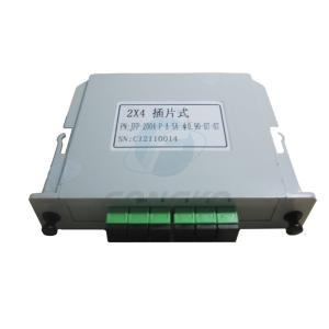 Quality OEM 2 To 1 Optical Splitter 2x4 Fiber Steel Tube Plc Splitter for PON wholesale
