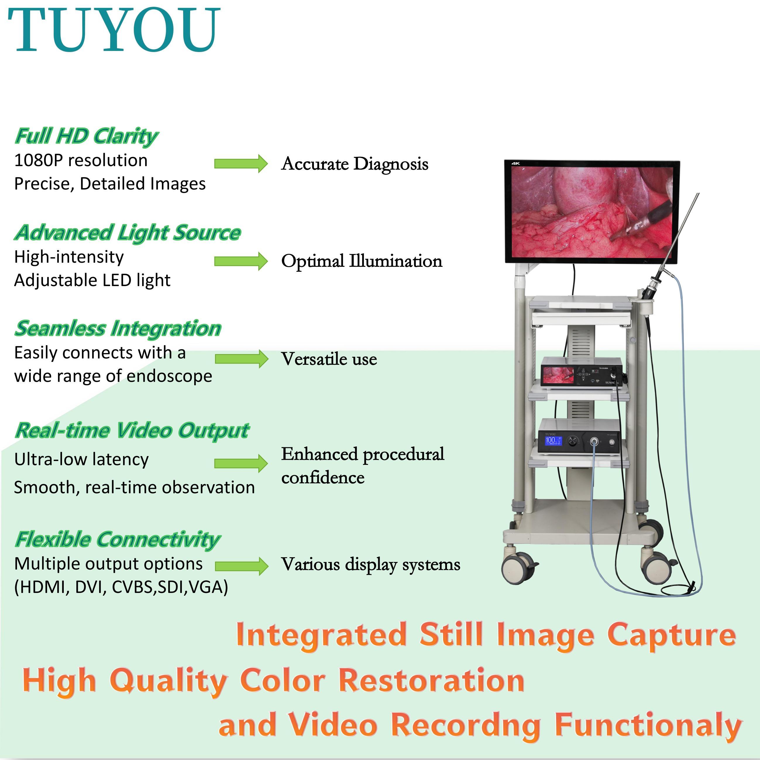 Tuyou 1080P Integrated Video Recorder And Light Source For Laparoscopic Camera System