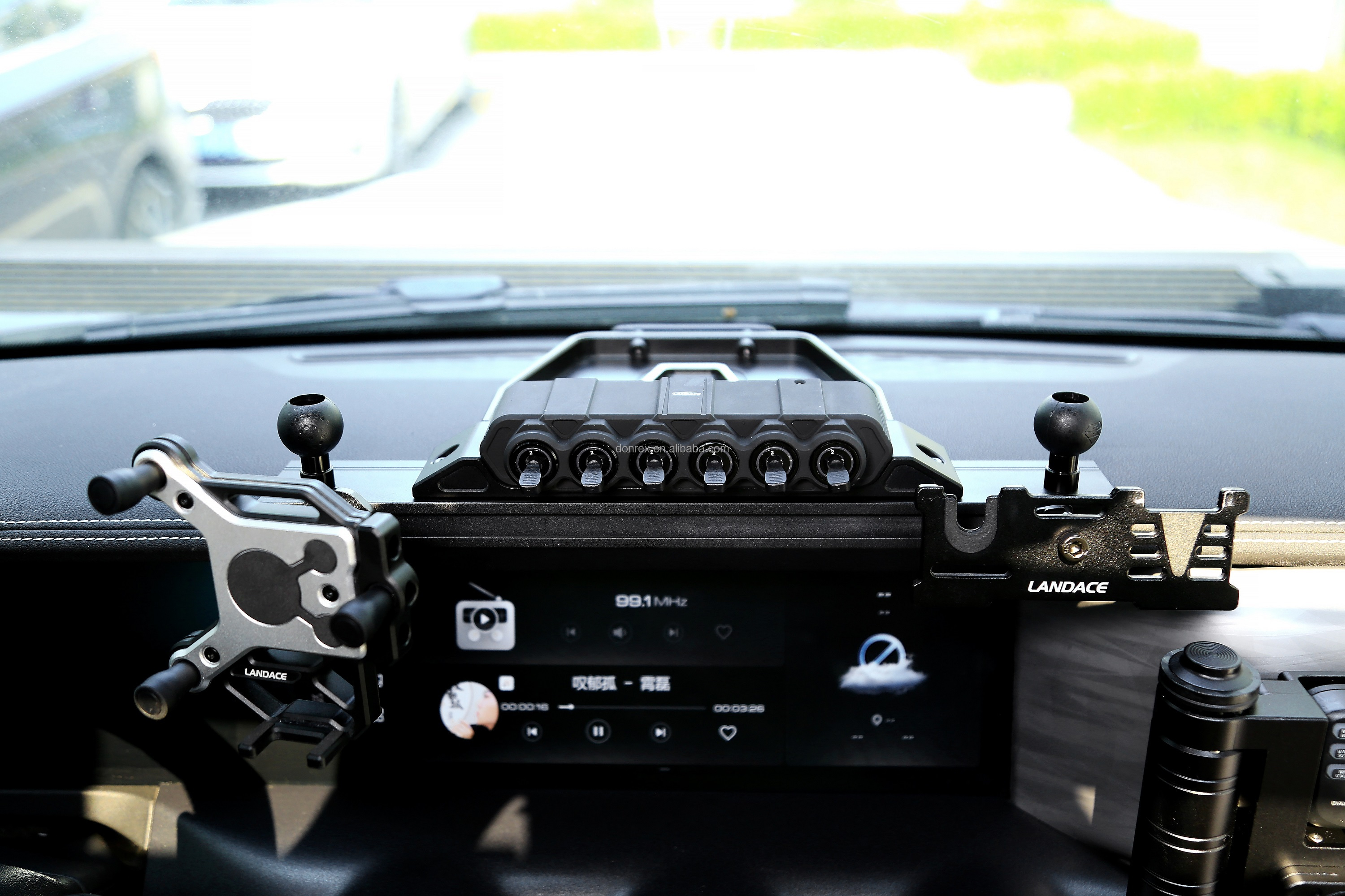Wireless 6 Gang Auto Switch Panel LED Vehicle Switch Panel