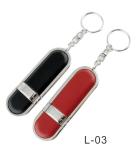 Leather Pen Drives 4GB 8GB with Keychain Free Printing Logo