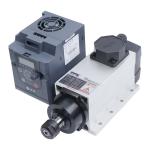 80*73 Motor Drive 2.2KW ER20 Air Cooled Square Spindle with Flange Spindle Motor