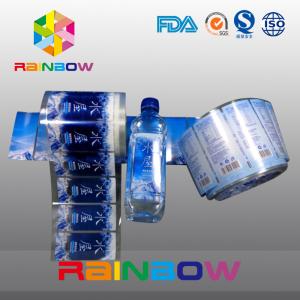 Quality Plastic Bottle Shrink Sleeve Labels , PVC Shrink Plastic Lable Blowing wholesale