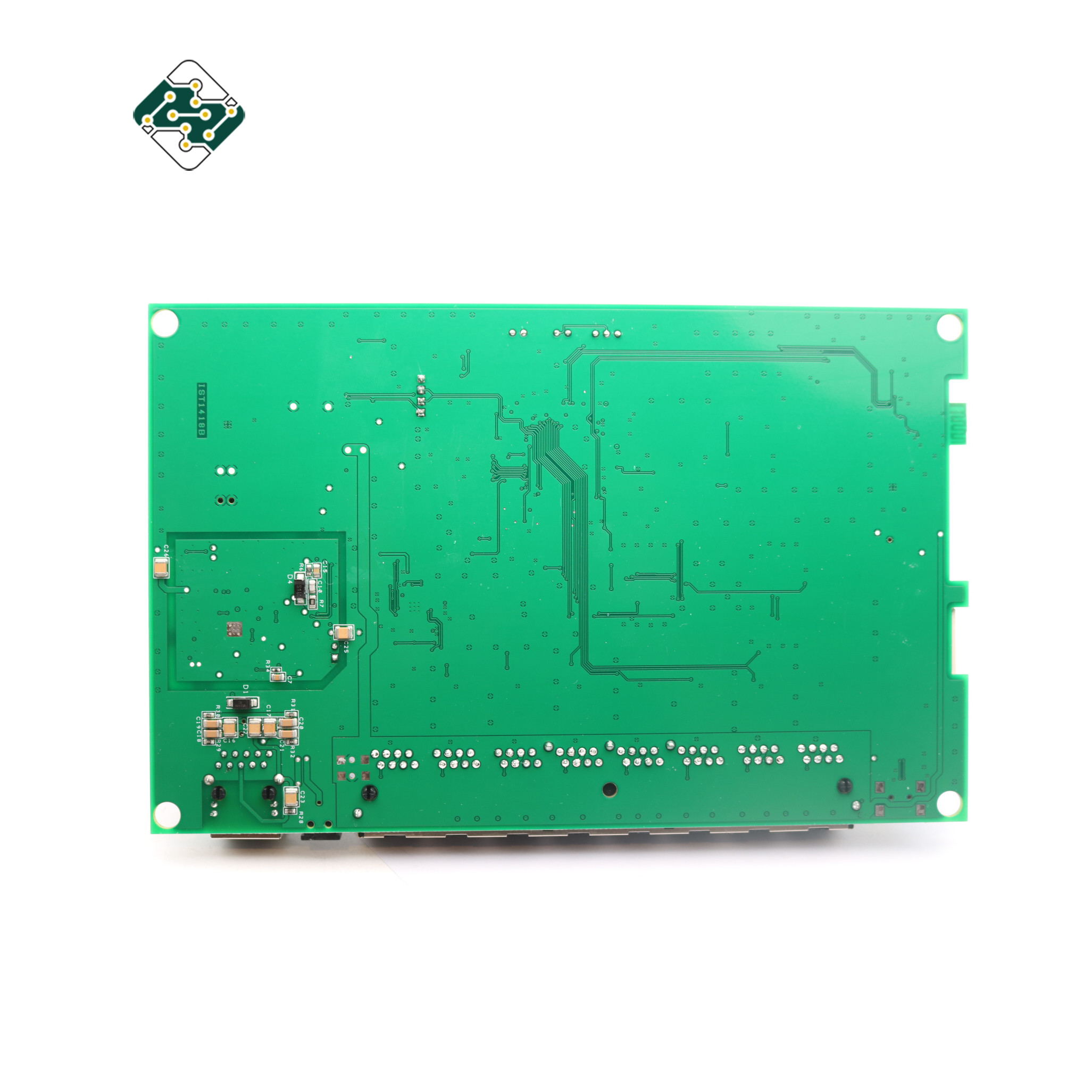Automotive Green PCB Cable Assembly Circuit Board Width 0.075mm