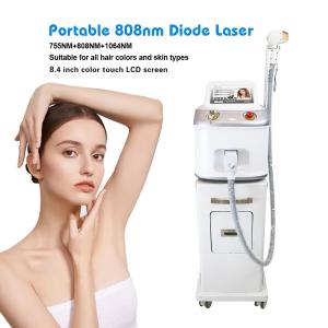 Quality 12 X 20mm 808nm Diode Laser 4K Screen Facial Hair Removal Naturally Permanent wholesale