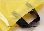 Thickness 0.1mm Yellow PE Die Cutting Hand Bags