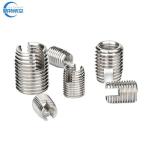 500pcs/bag Stainless Steel SS304 Slotted Thickwall Self-Tapping Threaded Inserts