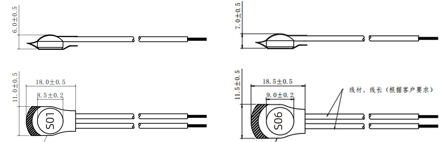 HCET Series Bimetallic Thermostat Switch