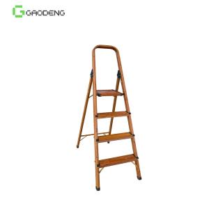 Quality 1.1mm Wooden Aluminum Ladder 250mm Pedal 2-9 Steps wholesale