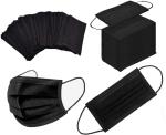 175x95mm Disposable Medical Face Mask , Disposable Black Surgical Mask