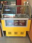 Stainless Steel Ice Cream Freezer Sliding Door 220V Double Door