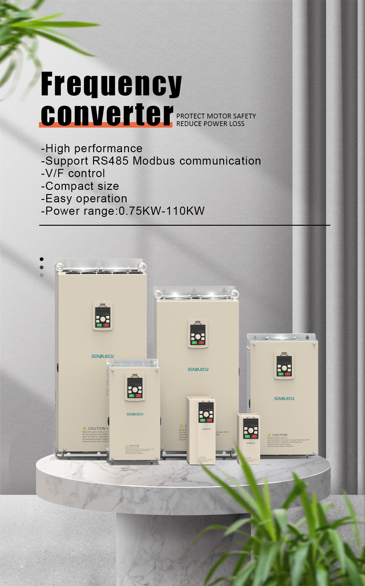 0.75KW To 450KW Variable Frequency Drive Inverter 380V Three Phase Converter