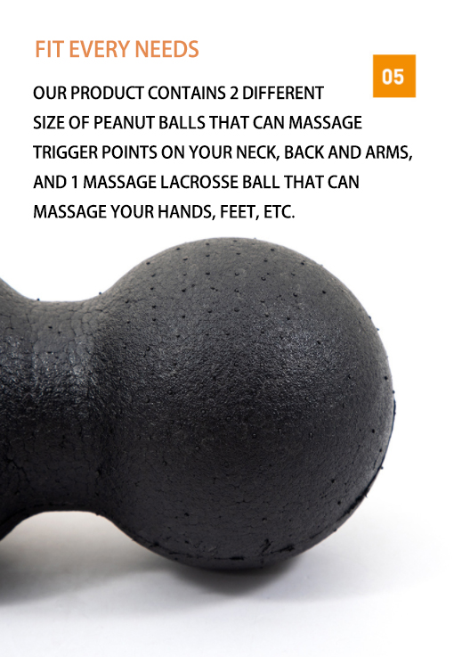 24CM Adjustable EPP Peanut Foam Roller Ball For Back Massage Roller Body Buliding
