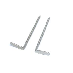 Quality Polished 304 Stainless Steel Ring Shank Nails With Right Angle Head wholesale