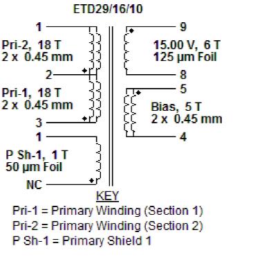 Horizontal Type ETD29 Electrical Power Transformer / High Frequency Power Transformer