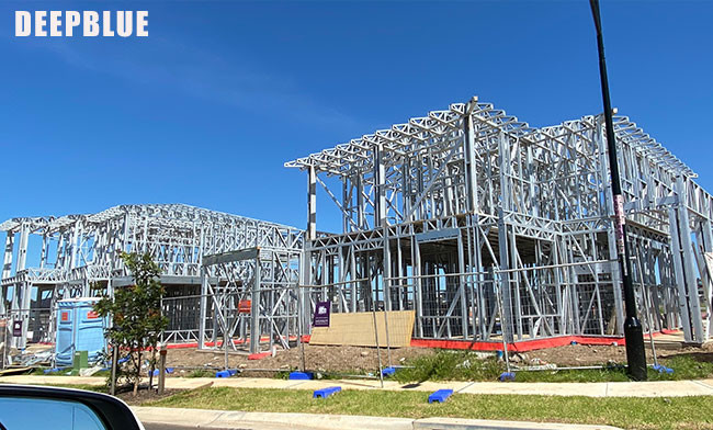 Ultra Modern Prefab Homes Steel Structure Villa Modern 263m2 Affordable Prefab House