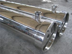 Quality Sanitary Water Treatment Accessories , SUS 304 RO Membrane Housing for Food Industry wholesale