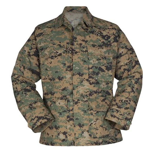 Land Force Camouflage Woodland Battle Dress Uniform Breathable Reliable