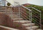 Decking Metal Balustrade Stainless Steel Railing , 316 Stainless Steel Stair