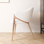 Gold Upholstered Restaurant Chairs White Upholstered Dining Chairs With Steel