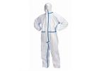 Anti Splash Safety Disposable Coverall Suit Pp Pe Material No Stimulation