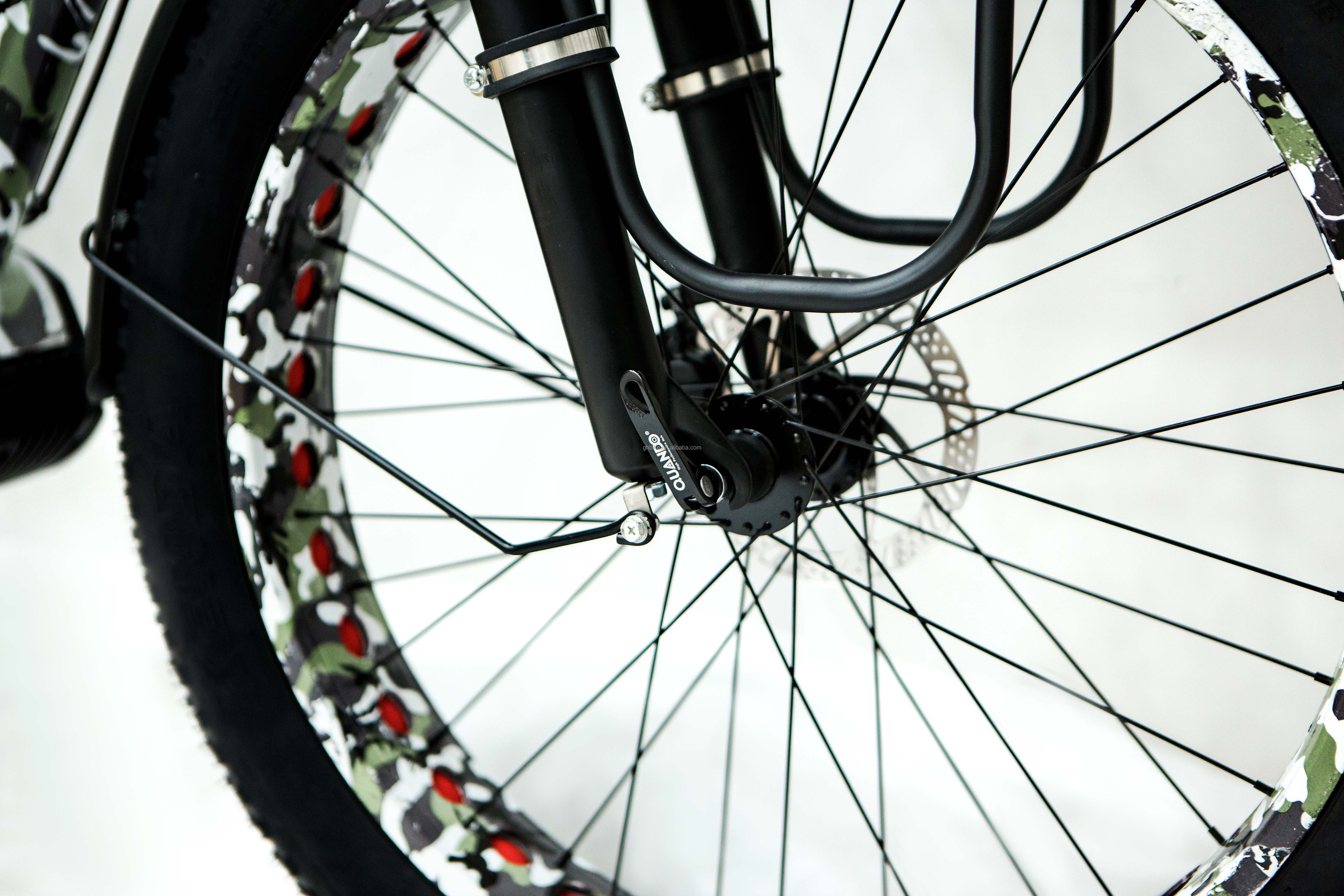48V 17AH 1000W BaFang Central Motor Electric Mountain Bicycle with 26" Fat Snow Tires