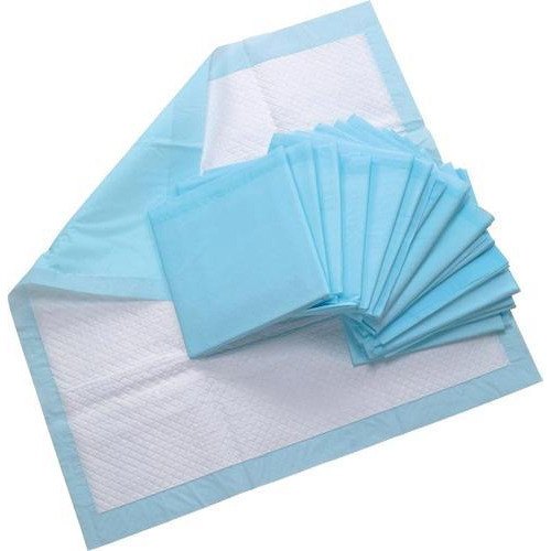 Anti-leak Disposable Absorbent Underpads 60x90cm Blue Hospital Bed Pads