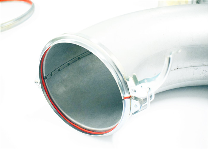 Zinc Plated Quick Release Pipe Clamp Carbon Steel 8 Inch