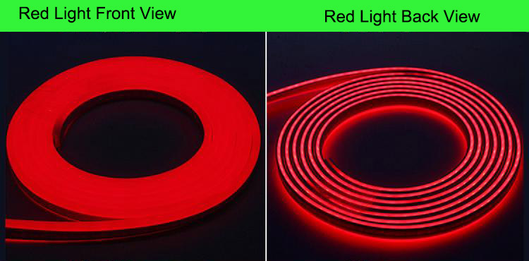 red light led neon flex 12V 