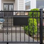 Home Mailbox Large Mailbox, Mailbox for Outside, Matte Black Post Box