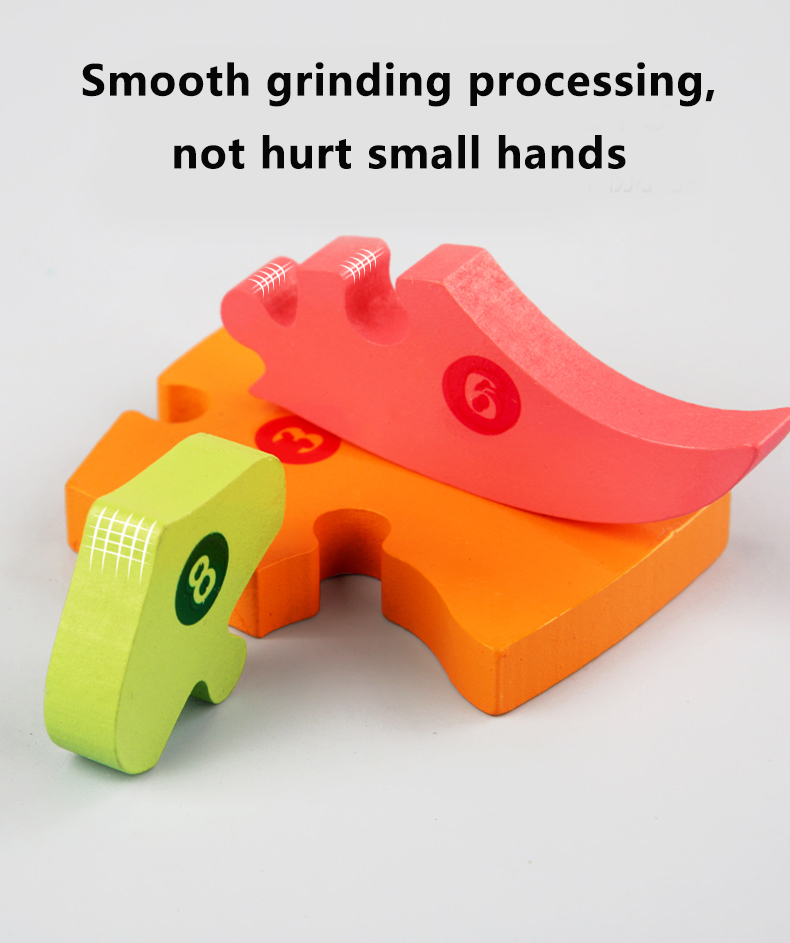 DIY Children Early Education Cognitive Toys Animal 3D Stereo Clasp Puzzle
