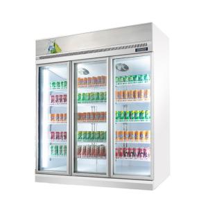 Quality Custom 1 2 3 4 Doors Supermarket Display Beer Milk Beverage Bottle Cooler wholesale